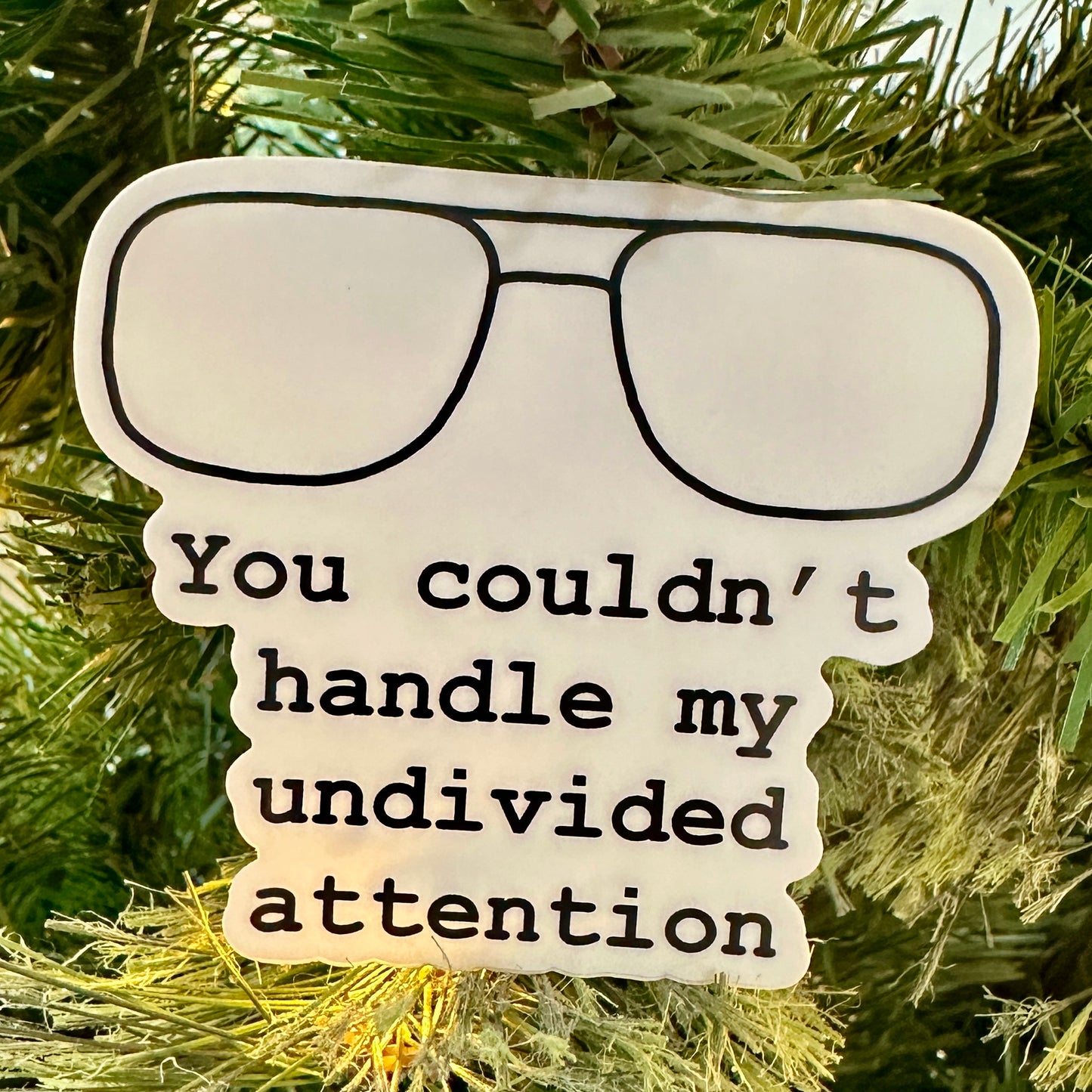 Dwight's Undivided Attention Vinyl Sticker