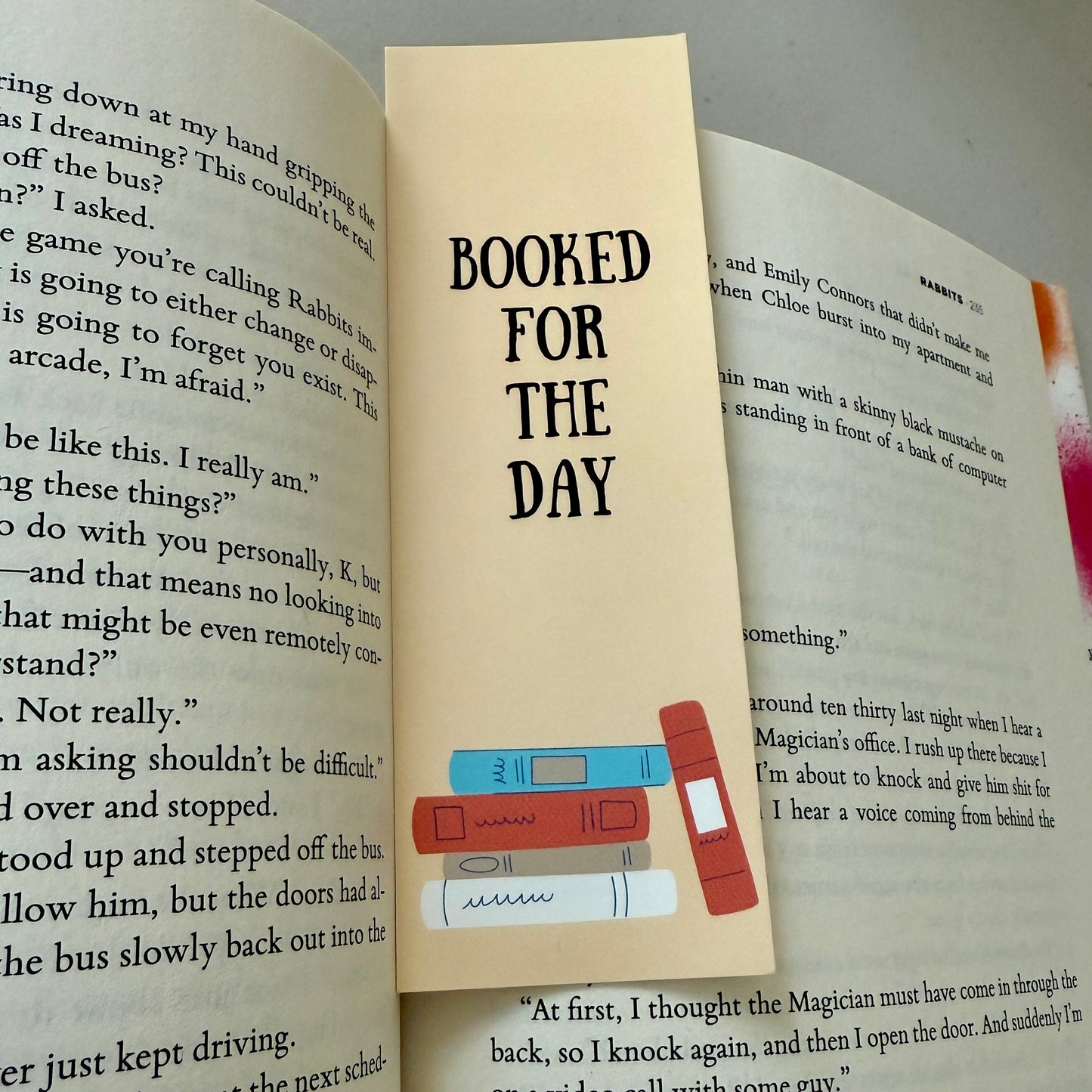Booked for the Day Bookmark