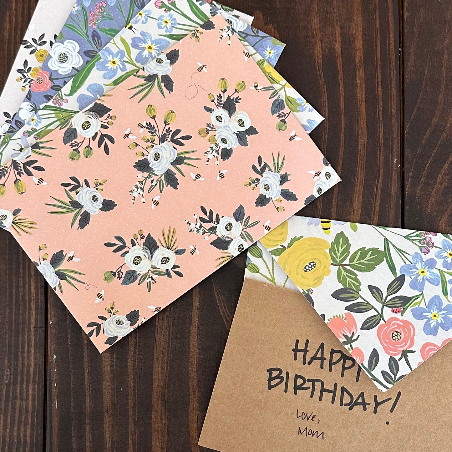 Floral Envelopes (Set of 12)