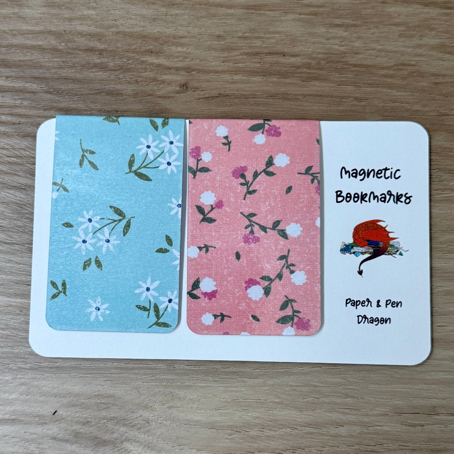 Floral Magnetic Bookmarks (Set of 2)