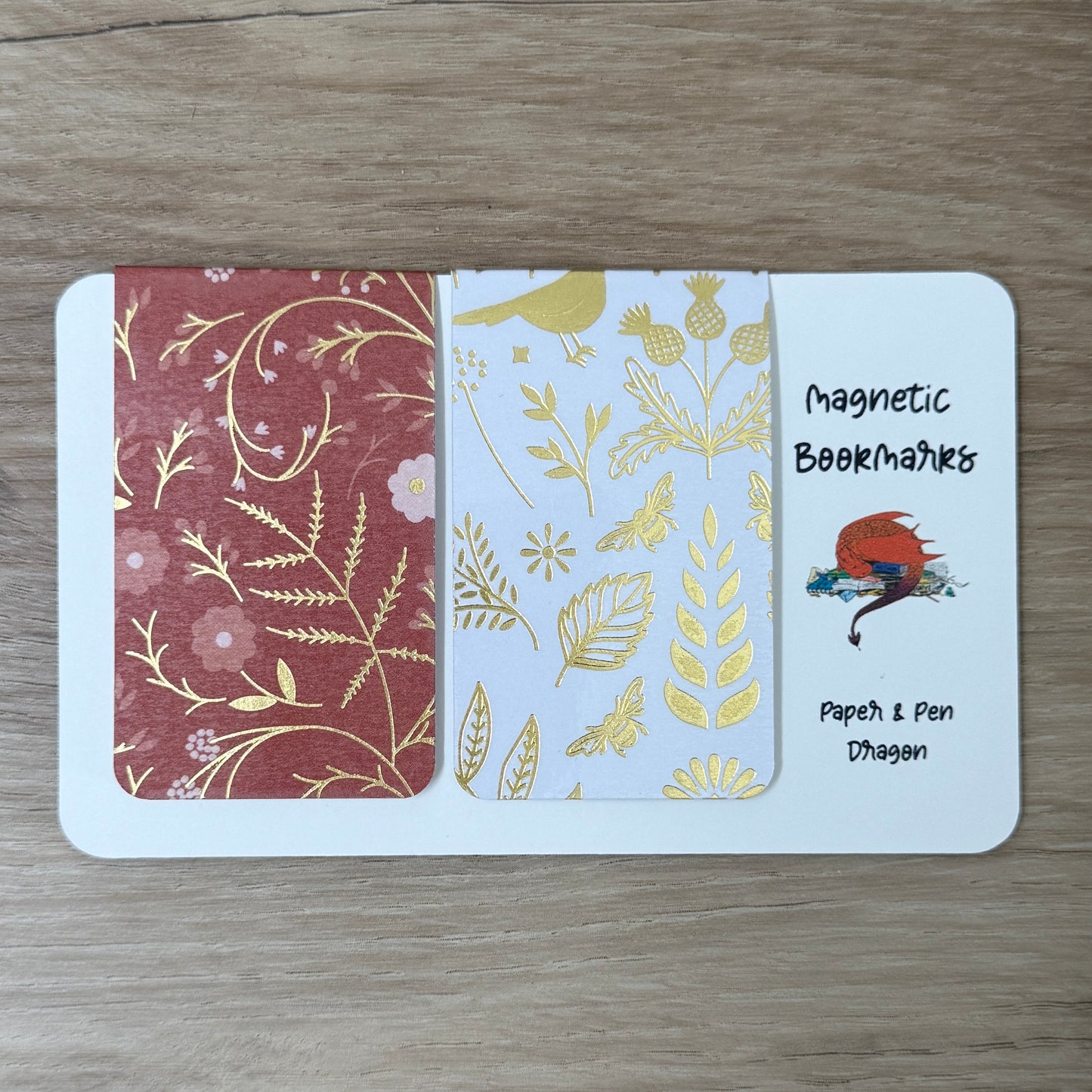 Golden Fall Magnetic Bookmarks (Set of 2)