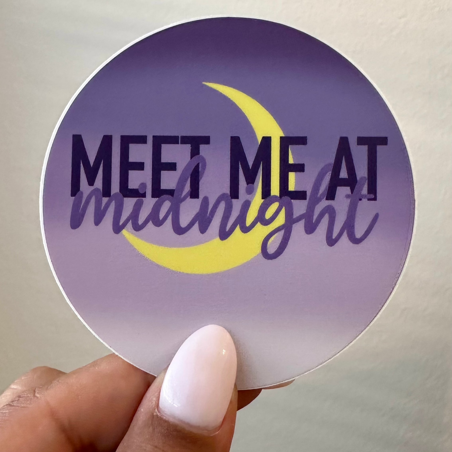 Meet Me At Midnight Vinyl Sticker