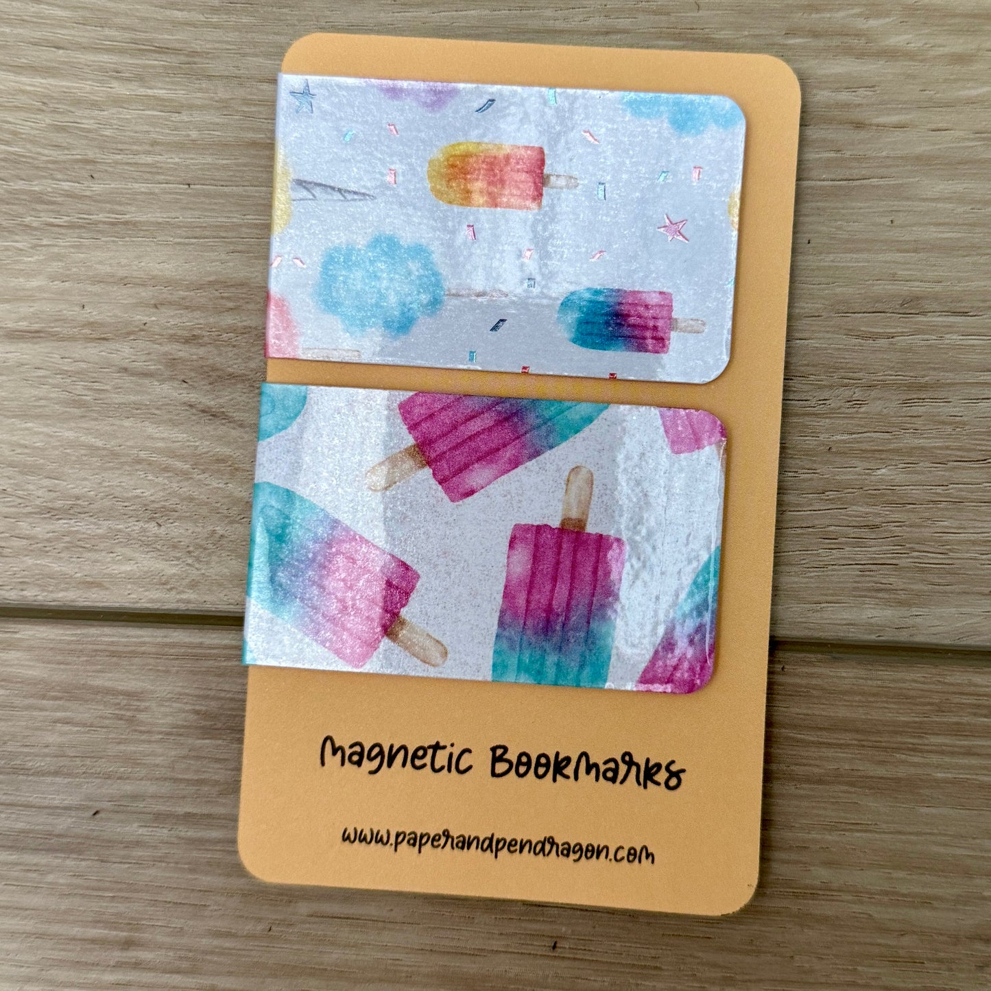 Popsicle Magnetic Bookmark (Set of 2)