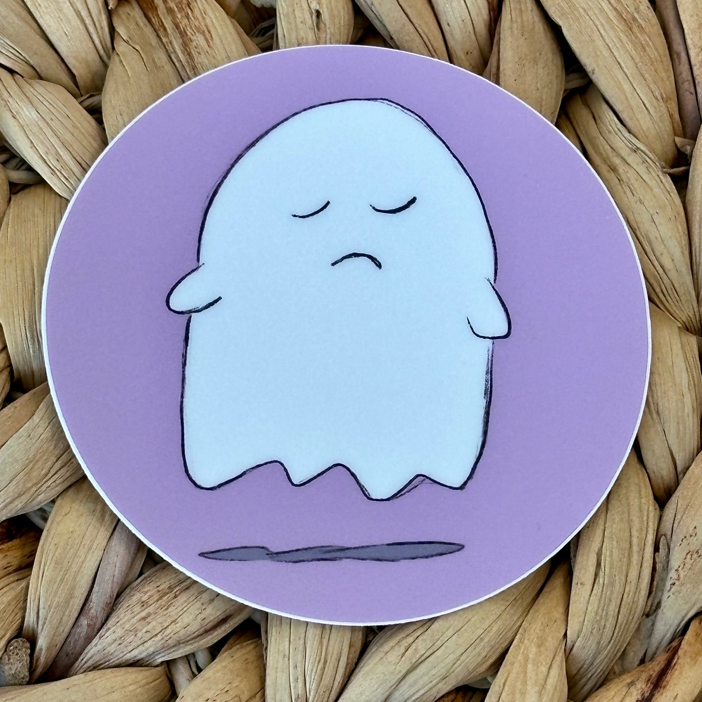 Smug Ghost Vinyl Sticker