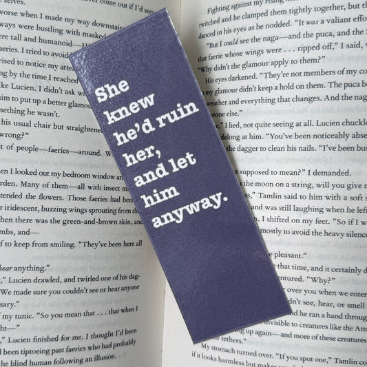 Dark Romance Bookmark
