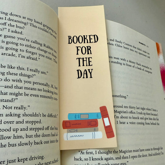 Booked for the Day Bookmark