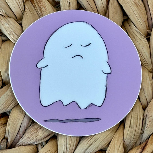 Smug Ghost Vinyl Sticker