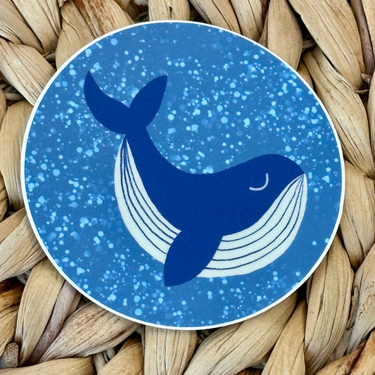 Whale Vinyl Sticker